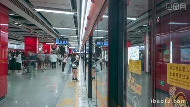 广州地铁车站延时固定延时摄影